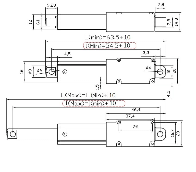 DFRobot 6V Electric Push Rod